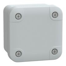 Thalassa, ABS box, IP66 IK07 RAL7035 Int.H65W65D45 Ext.H74W74D56 Opaque cover H10