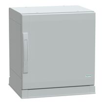 Thalassa, Floor standing polyester enclosure, Thalassa PLA, plain door, open bottom, 500x500x420mm, IP54, IK10