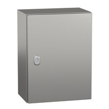 Spacial S3X, Wall mounted enclosure, stainless steel 316L, plain door, 400x300x200mm, IP66