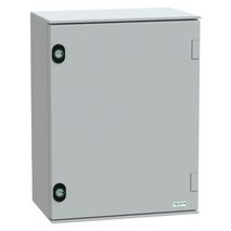 Thalassa, Wall mounted polyester enclosure, Thalassa PLM, plain door, 430x330x200mm, IP66, IK10, RAL 7035