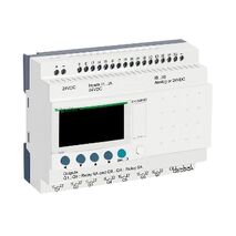 Zelio Logic, Modular smart relay, 26 I/O, 24 V DC, clock, display