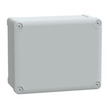 Thalassa, PC box, IP66 IK08 RAL7035 Int.H225W175D100 Ext.H241W194D105 opaque PC cover H40