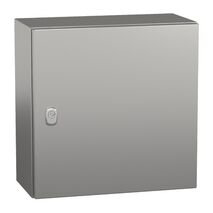 Spacial S3X, Wall mounted enclosure, stainless steel 304L, plain door, 400x400x200mm, IP66