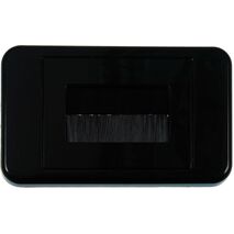 Digitek Media Style Wallplate (Flat) - Black - 05DWPMFBK