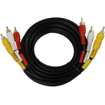 Digitek 3M 3x RCA Male to 3x RCA AV Lead - Coaxial Video - 06BAVL03CV3