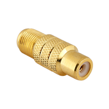 Digitek RCA Female to F Female Adaptor - Gold - 13CRCAFFFG