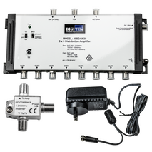 Digitek 3 Input 8 Way Distribution Amp - 20BDAM38