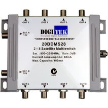 Digitek 2 Input 8 Way Multiswitch - 20BDMS28