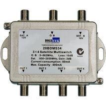 Digitek 3 Input 4 Way Multiswitch - 20BDMS34