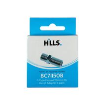 Hills Antenna BC71150B F-Type Female to Female Barrel High Return Loss Adaptor 2-Pack in Box - BC71150B