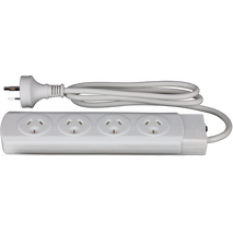 Hills Antenna 4 Way Power Board with Overload Protection - White - 09HPB-4 WE