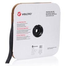 VELCRO LOOP SEW-ON BLACK FR FAR 25.853A , 25mm x 45.72m