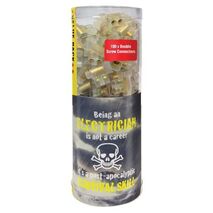 32A CLEAR CONNECTOR, DOUBLE C/W STUBBY HOLDER [100] (12)