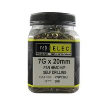 SCREW PAN HD N/P 7G x 20mm [500]