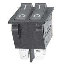 ROCKER SWITCH, ON-OFF DPST 15A 4 PIN, ILLUMINATED