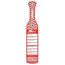 TEST TAG INDUSTRIAL PUSH CLIP COLOUR RED [75]