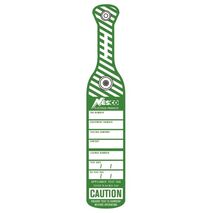 TEST TAG INDUSTRIAL PUSH CLIP COLOUR GREEN [75]