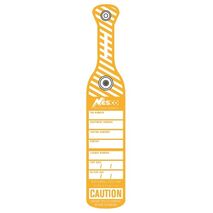TEST TAG INDUSTRIAL PUSH CLIP COLOUR YELLOW [75]