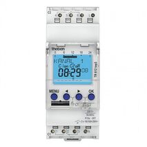 TIME SWITCH, DIGITAL 240VAC 2CH, 2 MOD, WITH POWER