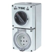 SWITCHED OUTLET, 5 PIN 40A ROUND, IP66 SERIES