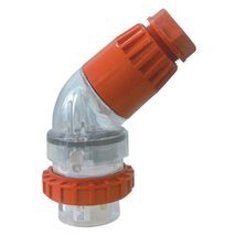 EXTENSION PLUG, ANGLED 5 PIN 32A, ROUND, IP66 SERIES