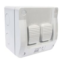 SWITCH DOUBLE IP53 WEATHERPROOF