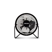 Heller 10cm Black High Velocity Mini Metal Fan with USB - HVF10UBK