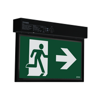 Edgeway EM Blade Black ExitSign 3W 6K