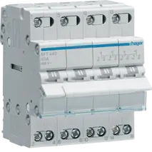 4-pole, 40A Centre Off Modular Changeover Switch with Top Common Point