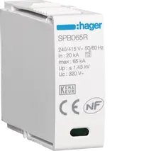 Cartridge L-N Uc 320V In 20kA Imax 65kA Up 1,35kV