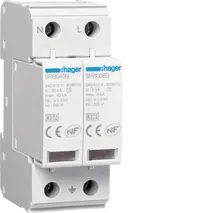 Surge Protection Device 2P TNS/TT Uc 275V In 2kA Imax 8kA Up 1kV