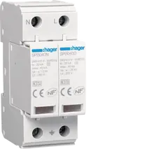 Surge Protection Device 2P T2 TNS/TT Uc 275V In 20kA Imax 40kA