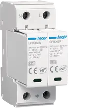 Surge Protection Device 2P T2 TNS/TT Uc 320V In 20kA Imax 65kA remote contact