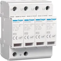 Surge Protection Device 4P TNS/TT Uc 275V In 2 kA Imax 8 kA Up 1kV