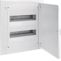 Small distributor,golf,flush,2row,24M,IP40,MS-terminal,ANZ,N+PE,white door