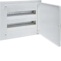 Small distributor,golf,flush,2row,36M,IP40,QC-terminal,N+PE,white door