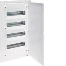Small distributor,golf,flush,4row,IP40,48M,MS-terminal,ANZ,N+PE,white door