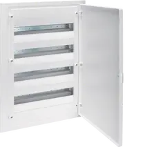 Small distributor,golf,flush,4row,IP40,72M,MS-terminal,ANZ,N+PE,white door