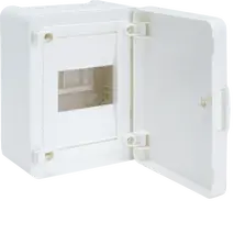 Small distributor,golf,surface,1row,IP40,4M,MS-terminal,ANZ,N+PE,white door