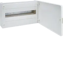 Small distributor,golf,surface,1row,IP40,18M,MS-terminal,ANZ,N+PE,white door