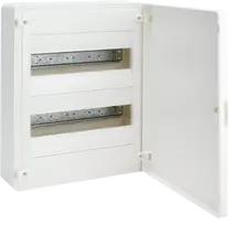 Small distributor,golf,surface,2row,IP40,24M,MS-terminal,ANZ,N+PE,white door