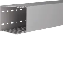 Slotted panel trunking made of PVC DNG 100x100mm stone grey