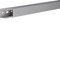 Slotted panel trunking made of PVC DNG 37x37mm stone grey