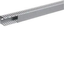 Slotted panel trunking made of PVC DNG 50x50mm stone grey