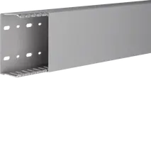 Slotted panel trunking made of PVC DNG 50x100mm stone grey