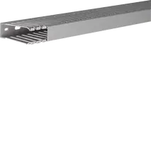 Slotted panel trunking made of PVC DNG 75x25mm stone grey