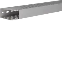 Slotted panel trunking made of PVC DNG 75x37mm stone grey