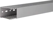 Slotted panel trunking made of PVC DNG 75x50mm stone grey