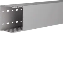 Slotted panel trunking made of PVC DNG 75x100mm stone grey