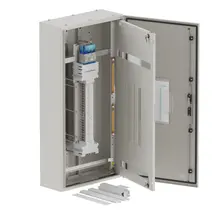 DB, elite, 24/18Pole, 250A Isolator Twin, 8 Modules, grey,1200x600x250mm